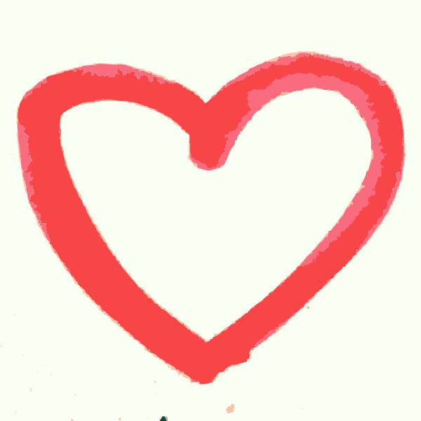 Hand Drawn Heart Clip Art At Clker Com   Vector Clip Art Online    