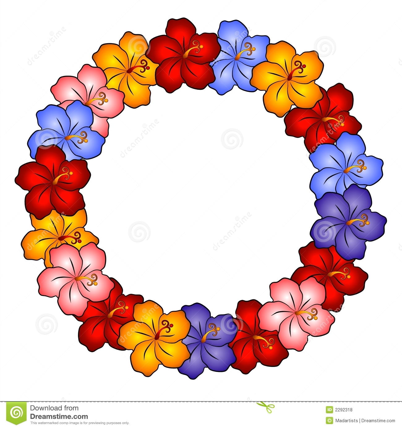 Image With Hawaiian Flowers Clip Art Clipart Panda Free Clipart Images