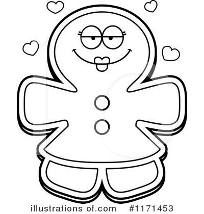Royalty Free  Rf  Gingerbread Woman Clipart Illustration  1171453 By