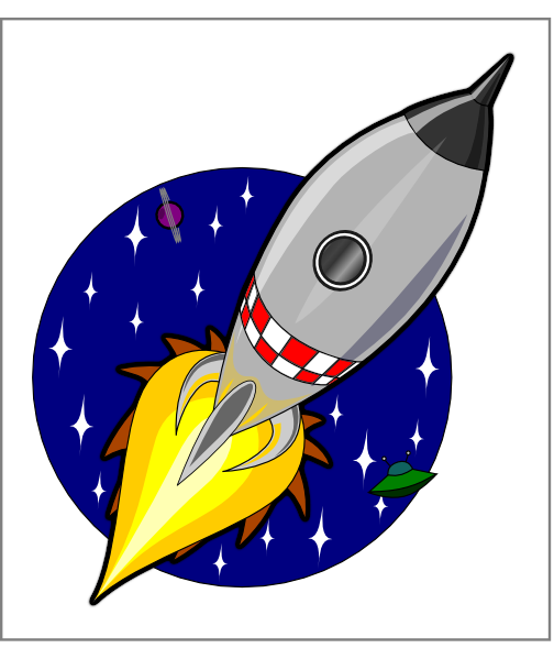 Kliponius Cartoon Rocket Clip Art At Clker Com   Vector Clip Art