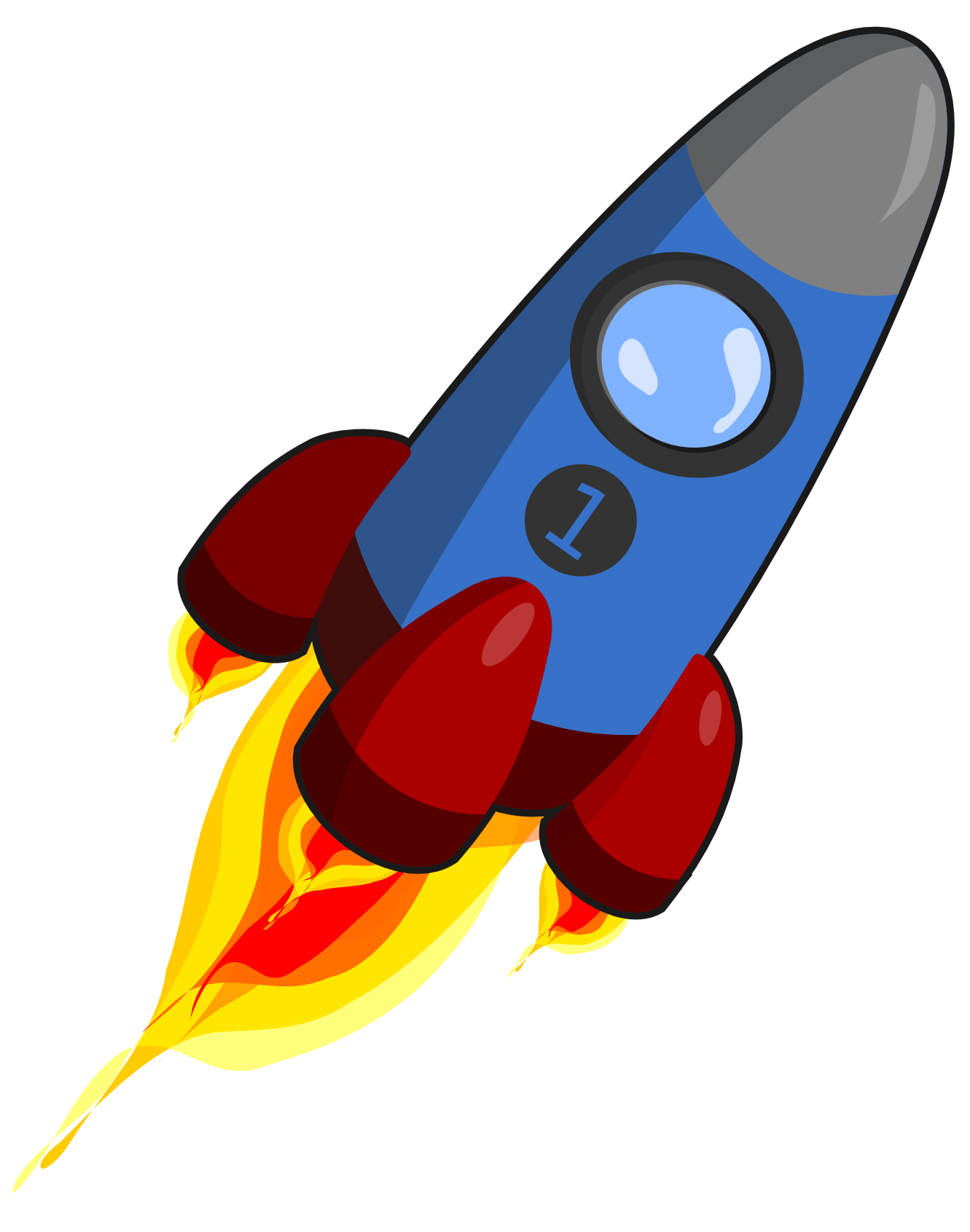 Rocket Blue And Red Christmas Xmas Electronics Toy Coloring Book