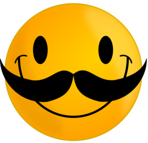 Smile With Mustache Clip Art At Clker Com   Vector Clip Art Online