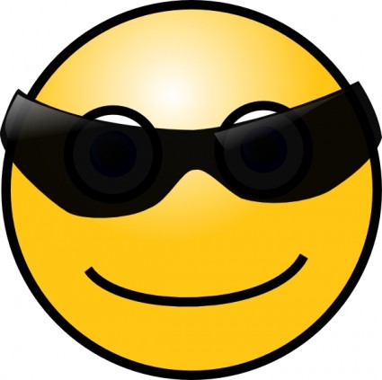 Sun Glasses Cool Smiley Clip Art Free Vector In Open Office Drawing