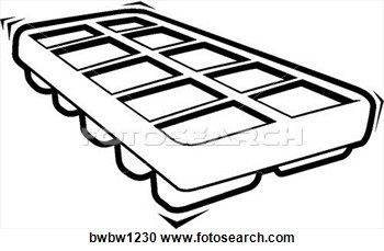 Clipart   Ice Cube Tray  Fotosearch   Search Clipart Illustration