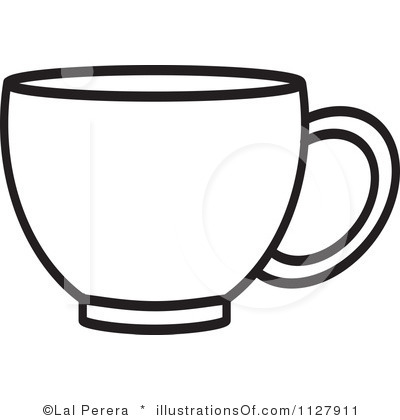 Cup Clipart Black And White   Clipart Panda   Free Clipart Images