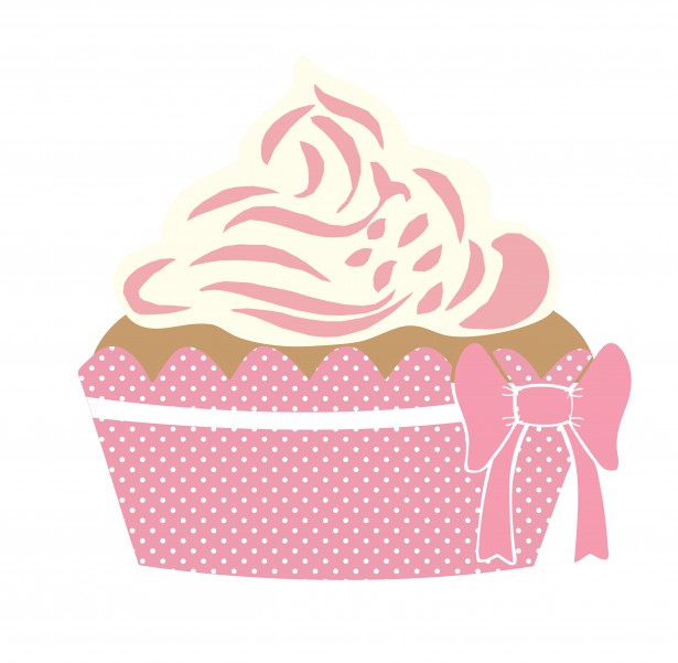 Cute Cupcake Pink Clipart By Karen Arnold