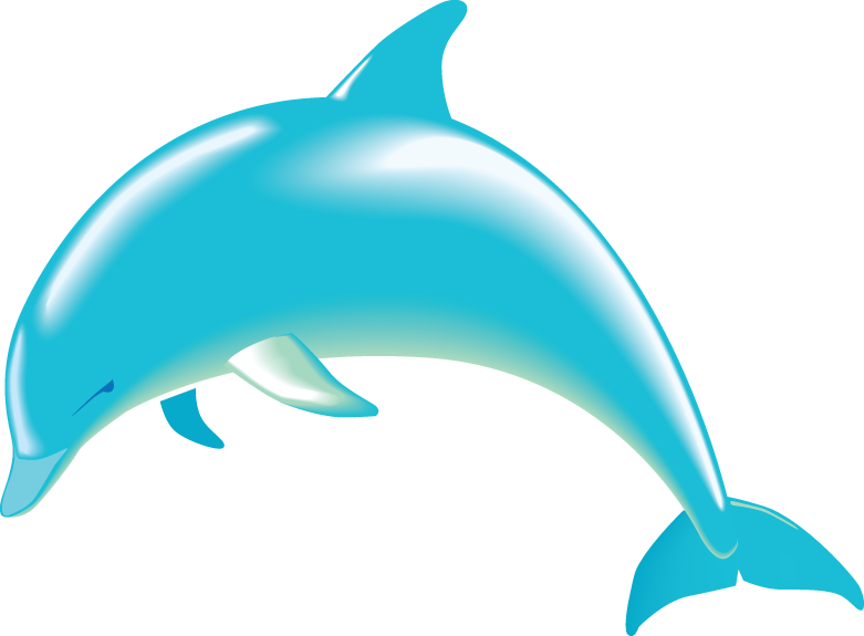 Dolphin Birthday Clipart Nice Blue Dolphin Clip Art