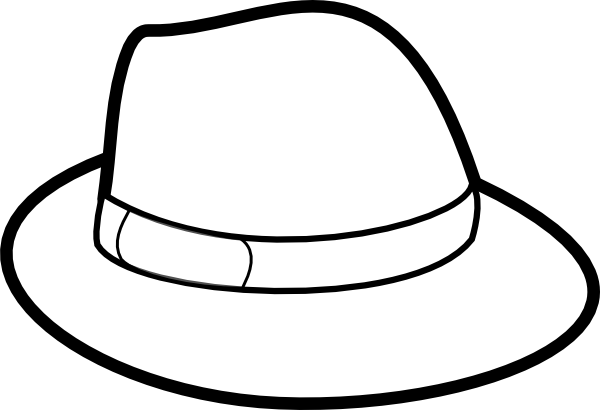 Hat Outline Clip Art At Clker Com   Vector Clip Art Online Royalty