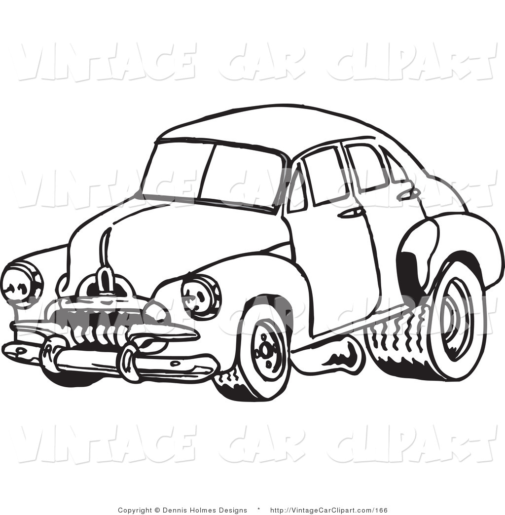 Race Car Clipart Black And White Clipart Of A Vintage Black And White