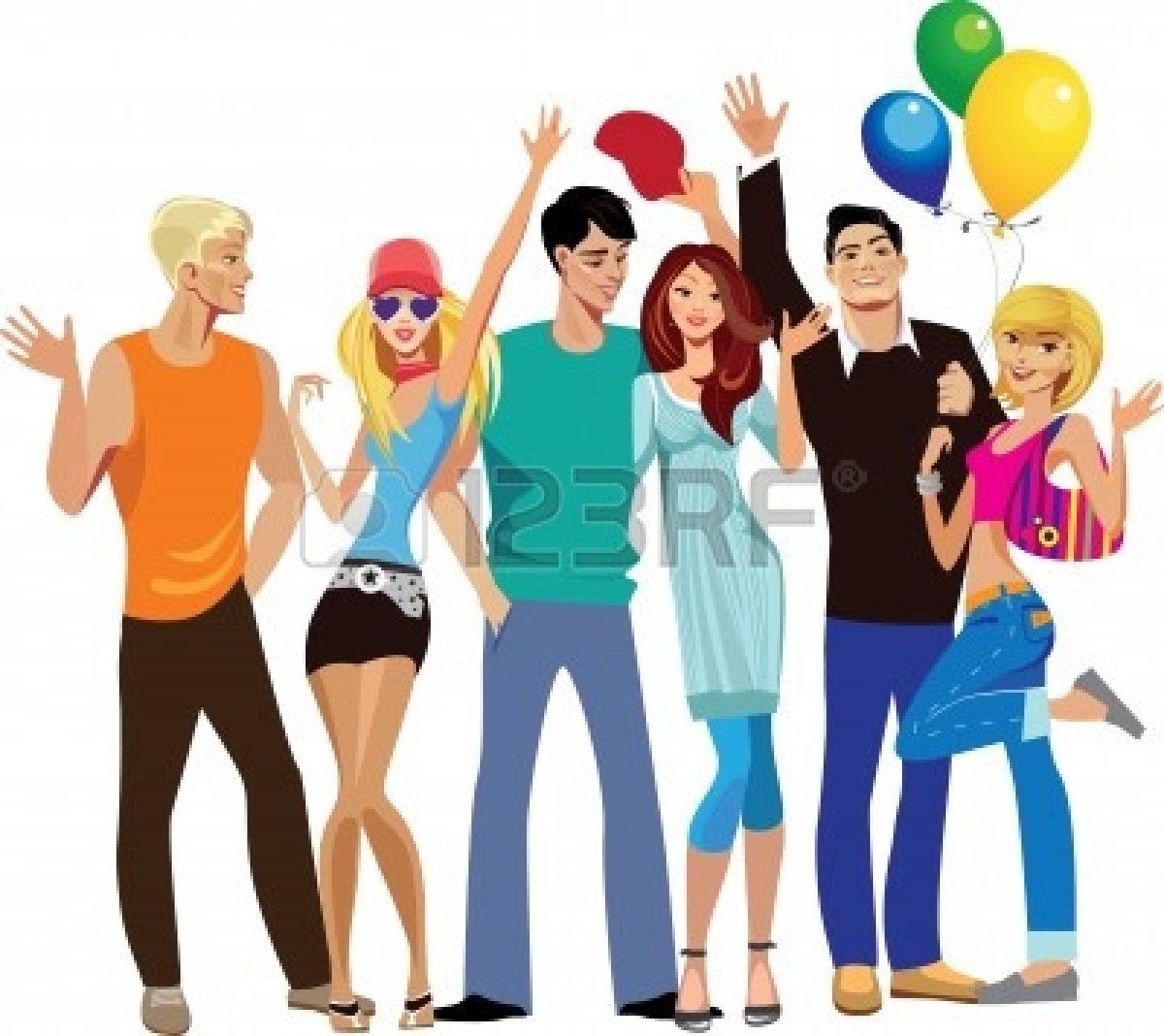 Group Of Happy People Clipart   Clipart Panda   Free Clipart Images