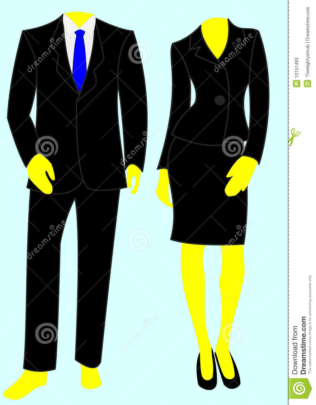 Man In Suit And Tie Clipart Two Smart Business Suits