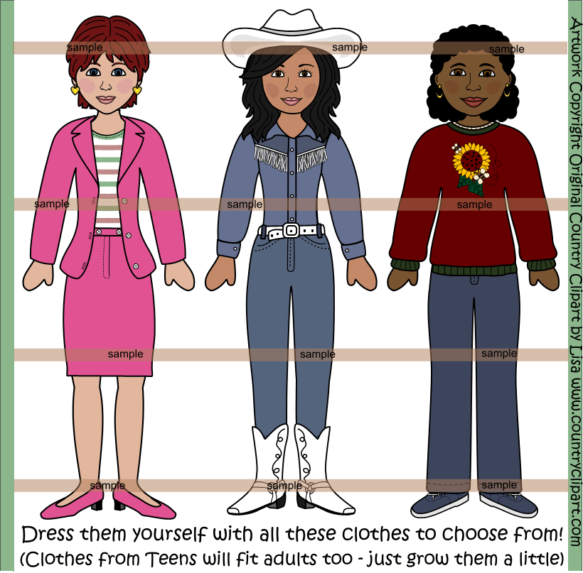 People Graphics   Clipart Family  N Friends Factory Adult Womens    