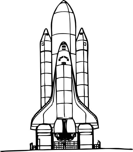 Space Shuttle Liftoff Clip Art At Clker Com   Vector Clip Art Online