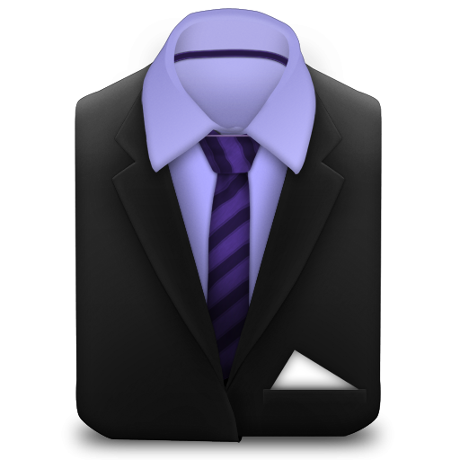 Suit And Tie Clipart Suit With Striped Tie Icon