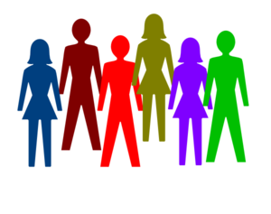 Colorful Group Of People Clip Art At Clker Com   Vector Clip Art