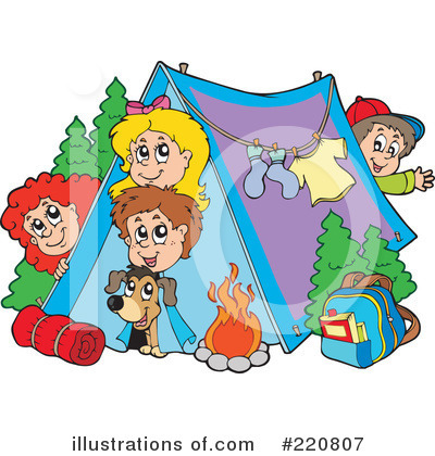 Family Camping Clipart  Rf  Camping Clipart