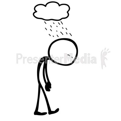 Line Figure Depressed   Medical And Health   Great Clipart For