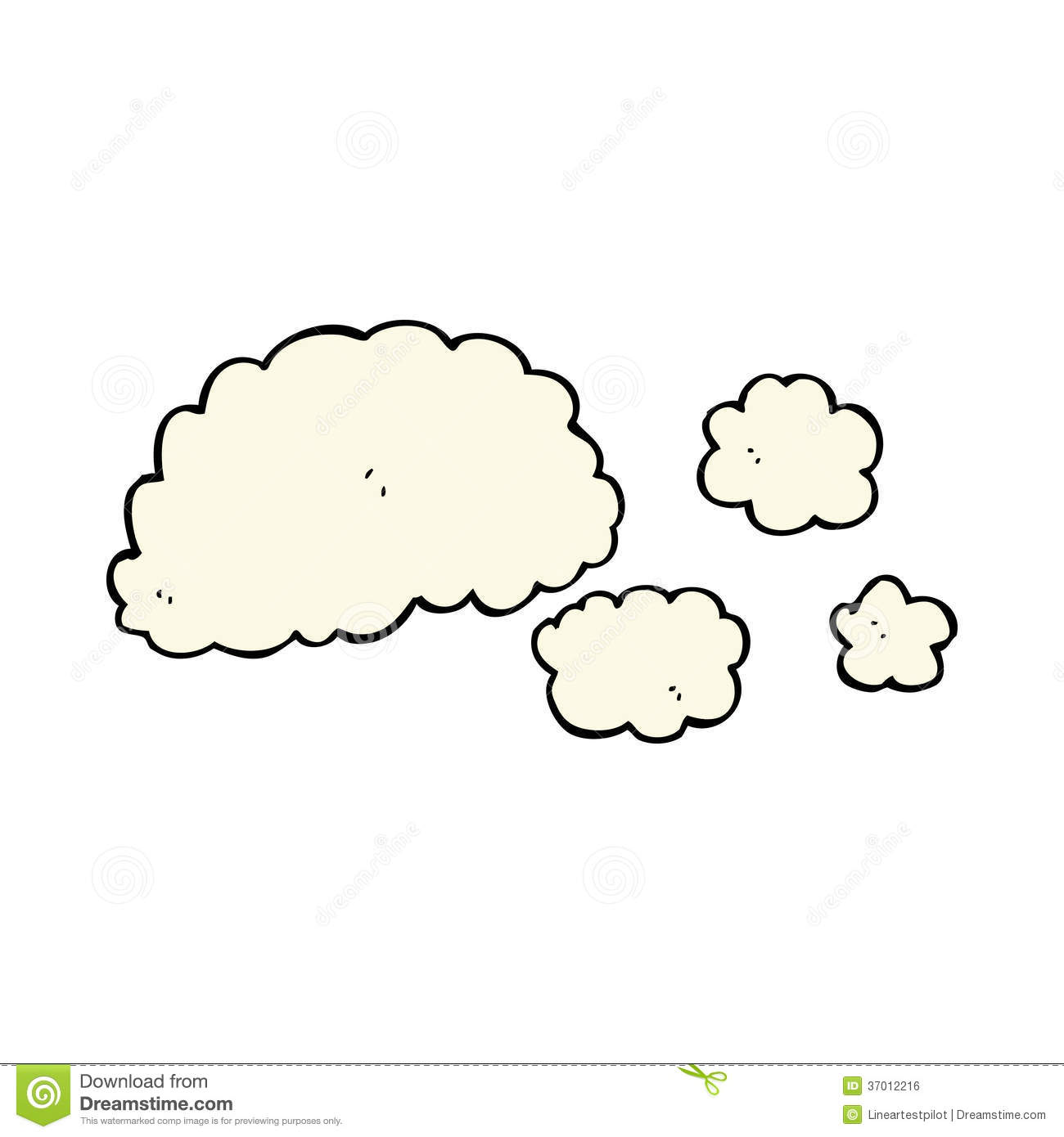 Cloud Of Smoke Cartoon Element Clipart