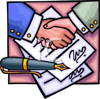 Contract Clipart 0511 0809 0703 4604 Signing A Contract Clip Art