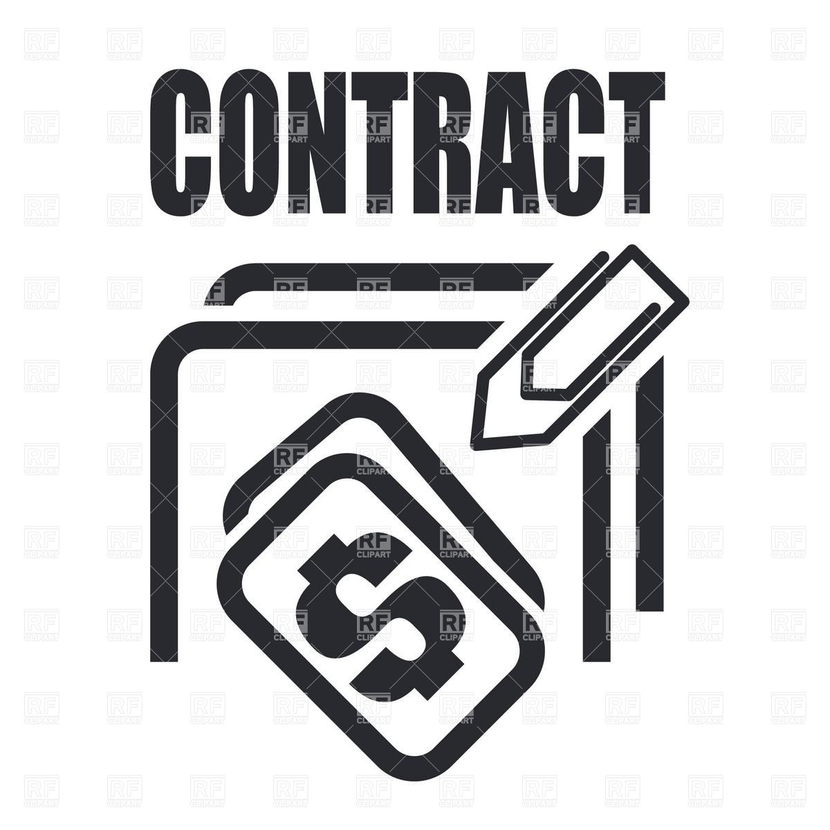Financial Contract Icon Download Royalty Free Vector Clipart  Eps