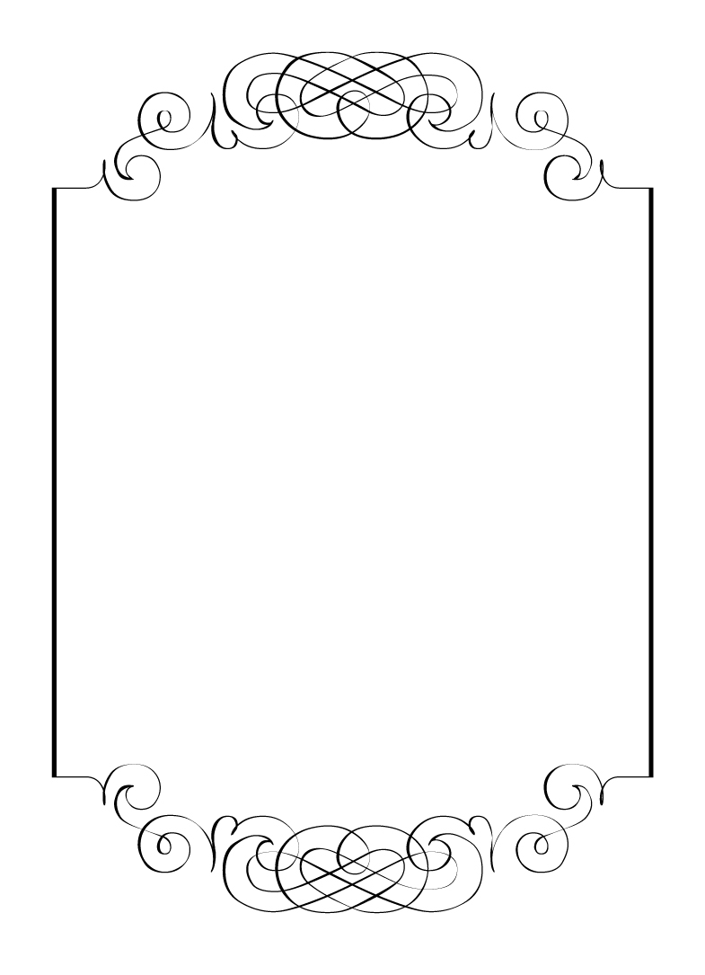 Free Vintage Clip Art Images  Calligraphic Frames And Borders