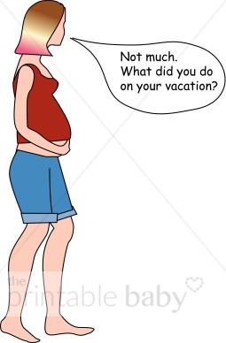 Humorous Pregnant Girl Clipart   Mother Clipart