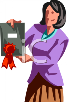 Out An Award At Work Clip Art   Royalty Free Clipart Illustration