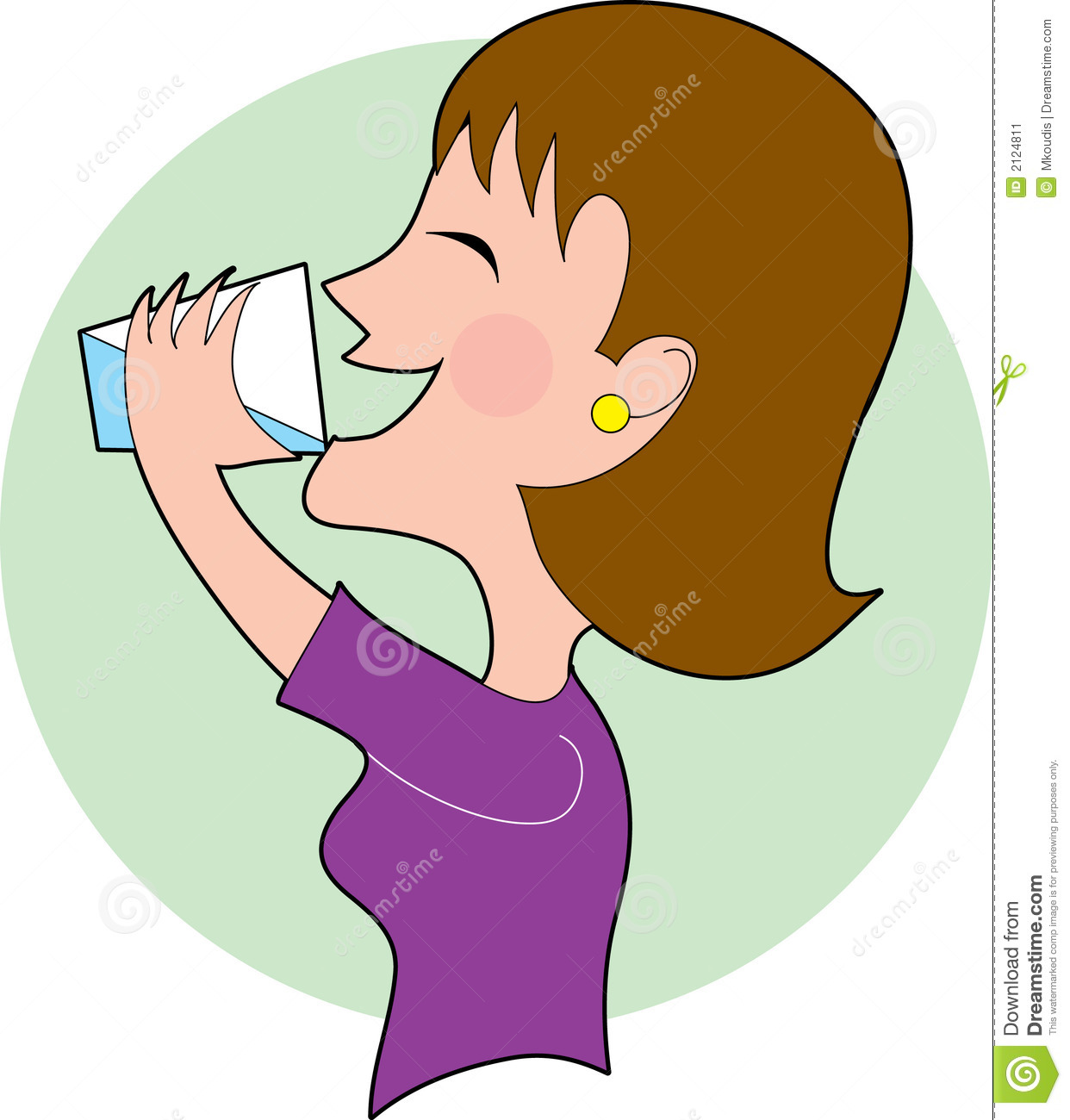 People Drinking Water Clipart Woman Drinking Water