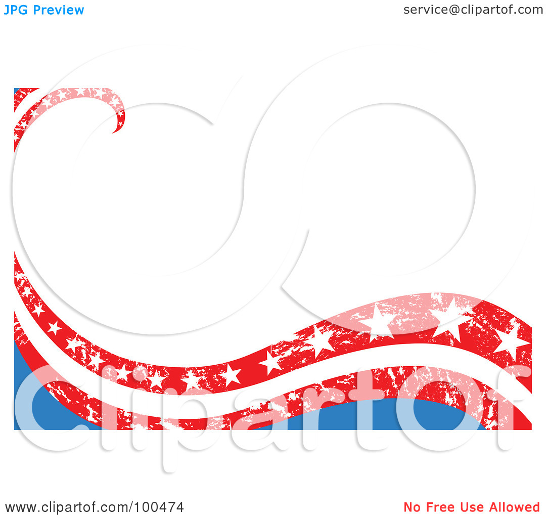 Royalty Free  Rf  Clipart Illustration Of A Background Of Patriotic