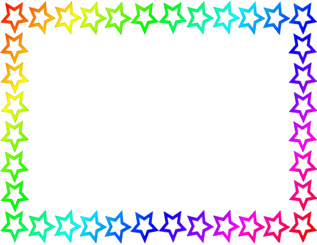 Border Page Rainbow   Http   Www Wpclipart Com Page Frames Star Border