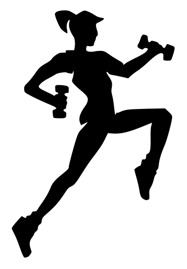 Fitness Silhouette Girl    Recreation Fitness Fitness Silhouettes