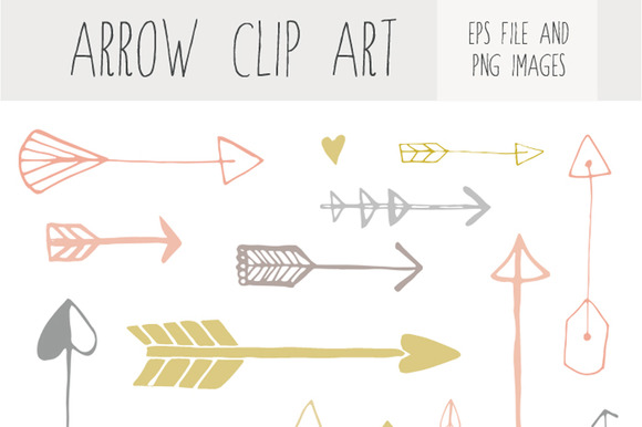Handdrawn Arrow Clip Art   Illustrations On Creative Market
