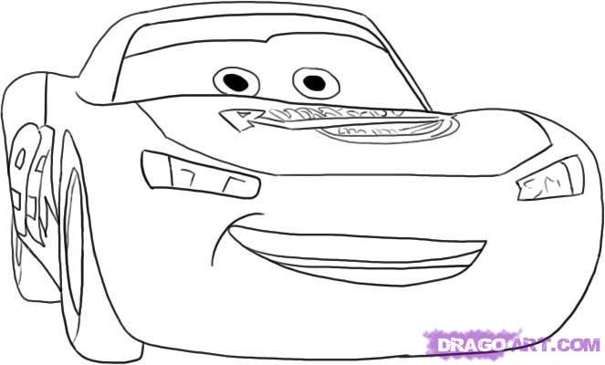 How To Draw Lightning Mcqueen Step By Step Disney Characters