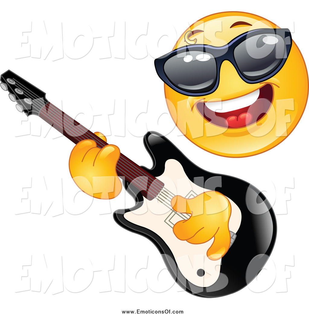 Rock Guitar Star Clipart Clip Art Vector Cartoon Of A Yellow Rock Star    