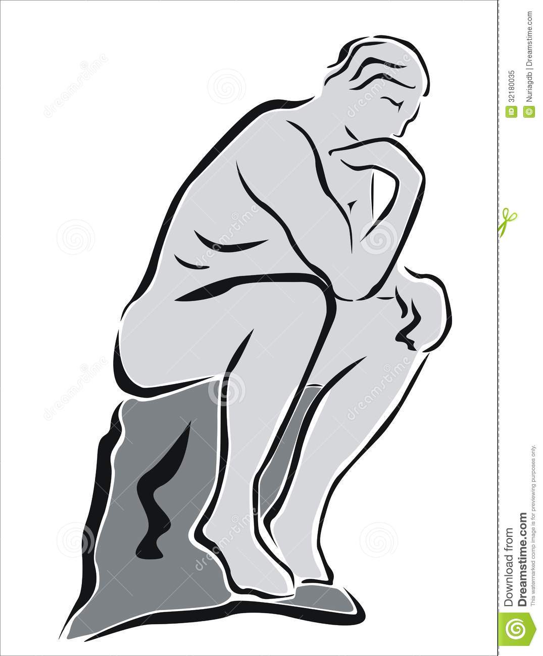 The Thinker Clipart The Statue Of The Thinker