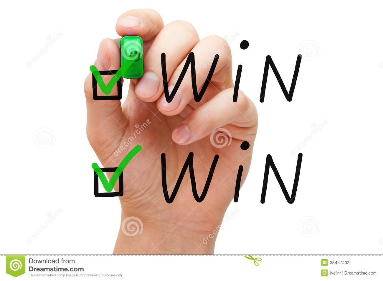 Win Win Check Marks Stock Photography   Image  35437402