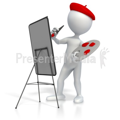 Artist Painting   Home And Lifestyle   Great Clipart For Presentations