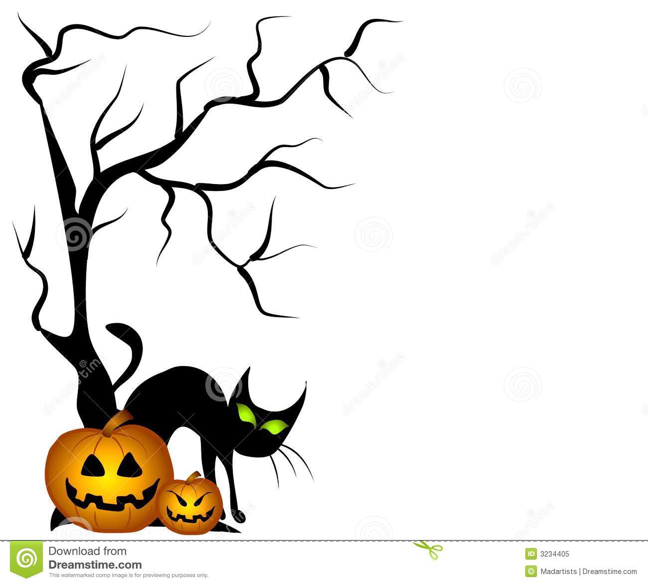 Black Cat Halloween Pumpkins Royalty Free Stock Photo   Image  3234405