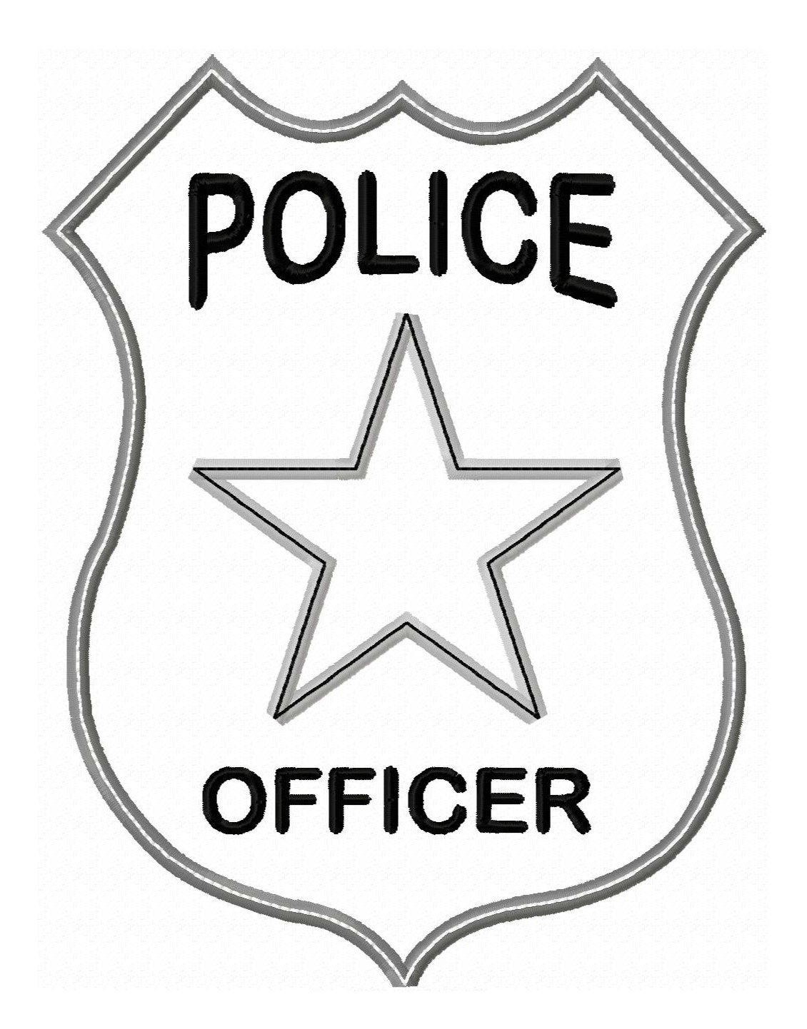 Police Badge Applique