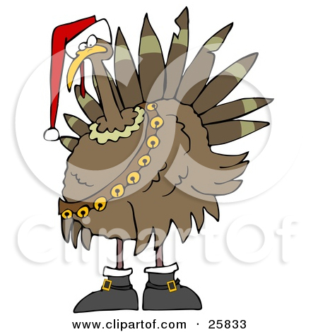 Royalty Free  Rf  Christmas Turkey Clipart Illustrations Vector