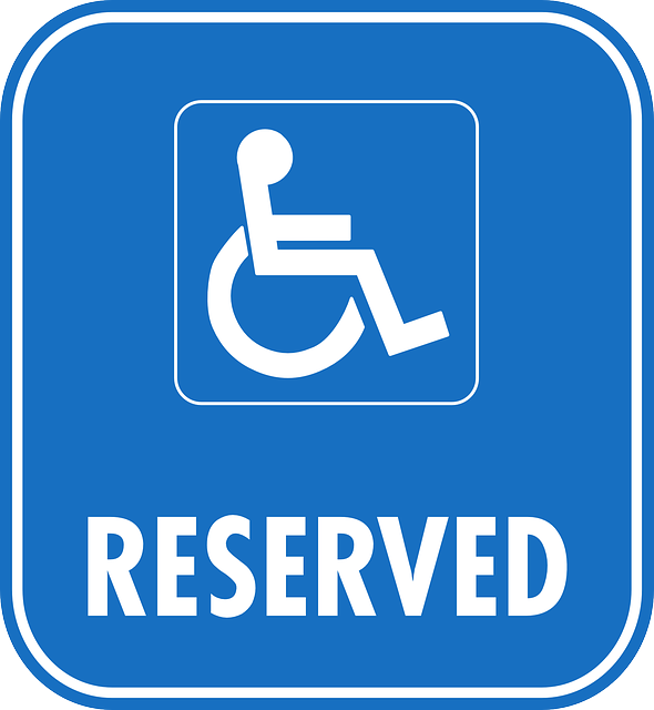 Reserved Sign Car Park Parking Wheelchair