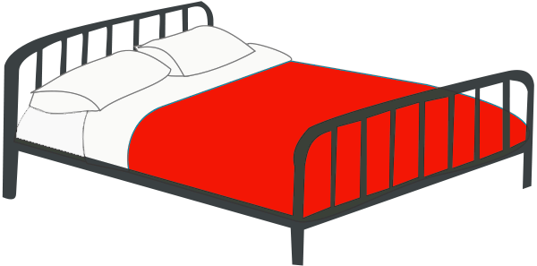 Double Bed Red   Http   Www Wpclipart Com Household Bedroom Bed Colors