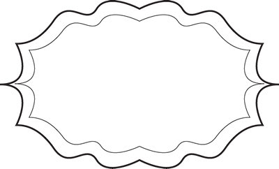 Fancy Black And White Frame   Fancy Black And White Elegant Frame With
