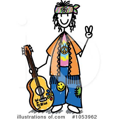 Hippie Clipart  1053962   Illustration By Frog974