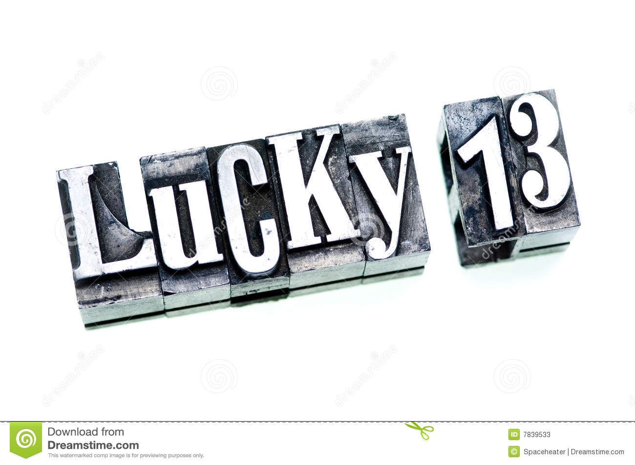 Lucky 13 Stock Photos   Image  7839533