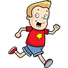 Clip Art Image Gallery   Search  Boy Running Happy Cartoon Smiling