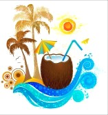 Travel To Paradise  Clipart