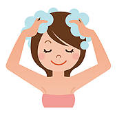 Washing Hair Stock Illustrations   Gograph
