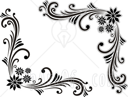 Ever Cool Wallpaper  Best And Beautiful Black And White Floral Corner