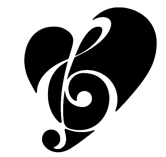 Heart Shaped Music Notes Simple Music Note Heart Jpg
